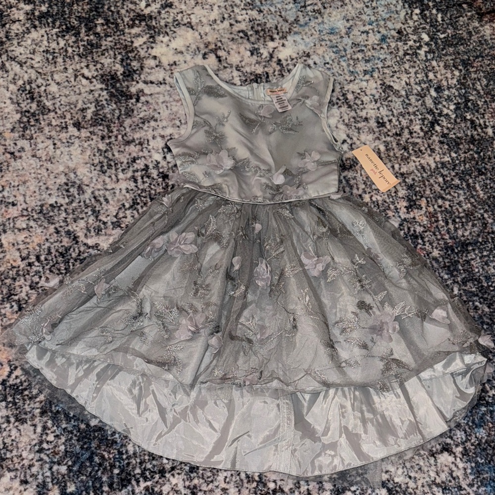 Elegant Gray Kids Dress